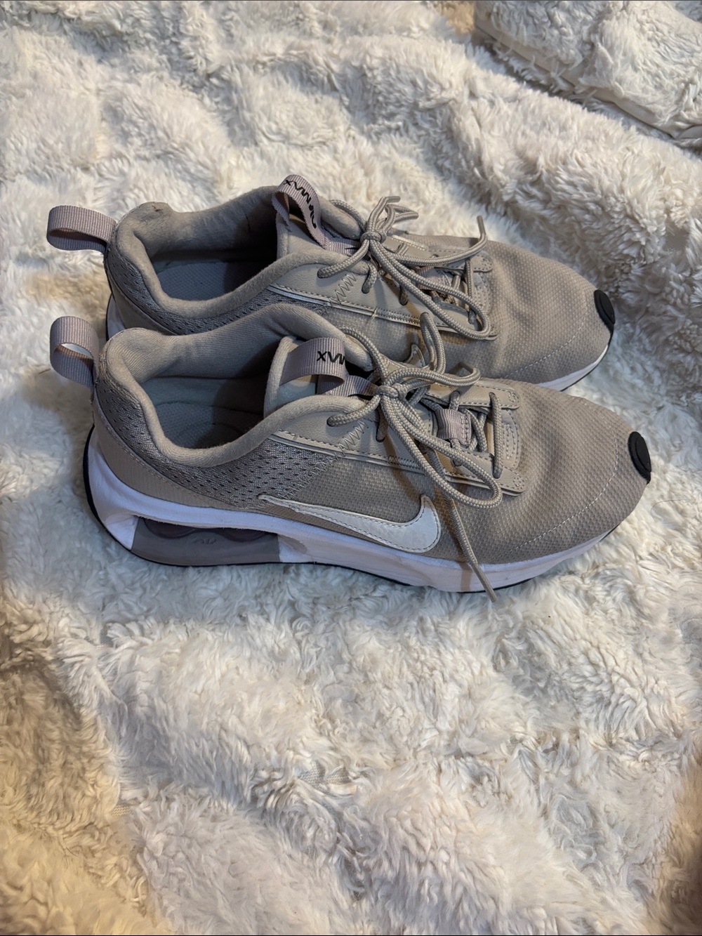 Nike Light Gray Athletic Sneakers with White Swoosh